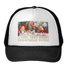 THE MAD HATTER WISHES ALICE A MERRY UNBIRTHDAY!