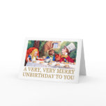 THE MAD HATTER WISHES ALICE A MERRY UNBIRTHDAY! CARD