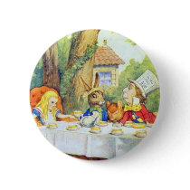 The Mad Hatters Tea Party Full Color Pins