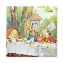 The Mad Hatters Tea Party Full Color Refrigerator Magnet