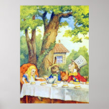 The Mad Hatters Tea Party Full Color Poster