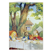 The Mad Hatter's Tea Party Greeting Cards