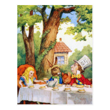 THE MAD HATTER'S TEA PARTY POSTCARDS
