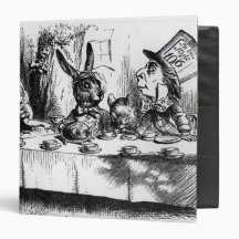 The Mad Hatter's Tea Party Vinyl Binders