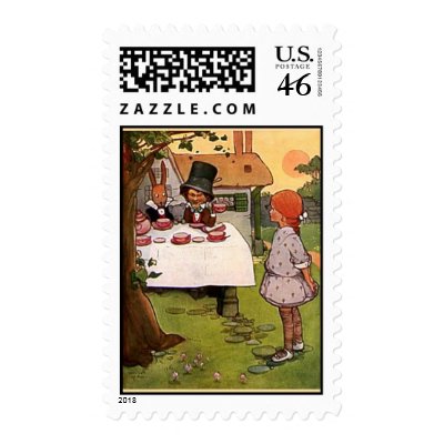 The Mad Tea Party Postage