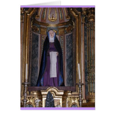 THE MADONNA GREETING CARD by JULIA1950