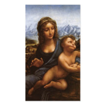 The Madonna of the Yarnwinder circa 1501. Business Card Template