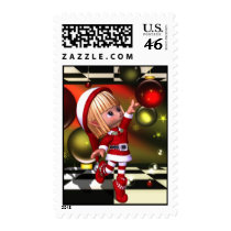 The Magic of Christmas-Santa's Helper, Elf, bauble stamps