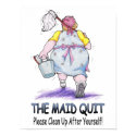 The Maid Quit posters