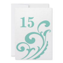 The Main Course - table number Invites