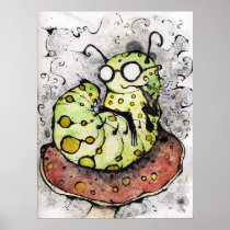 e-cigarette, caterpillars, hookah, smoking, caterpillar, alic, wonderland, mushroom, corn borer, pyrausta nubilalis, lappet caterpillar, webworm, pieris rapae, narghile, bollworm, cabbageworm, tent caterpillar, manduca sexta, potato worm, tobacco hornworm, tomato worm, giant silkworm, wild wilkworm, manduca quinquemaculata, silkworm, isurus oxyrhincus, longfin mako, mackerel shark, shortfin mako, blue pointed, isurus glaucus, isurus paucus, bonito shark, external respiration, chicha, calean, nargileh, sheesha, hubbly-bubbly, tobacco , Poster with custom graphic design