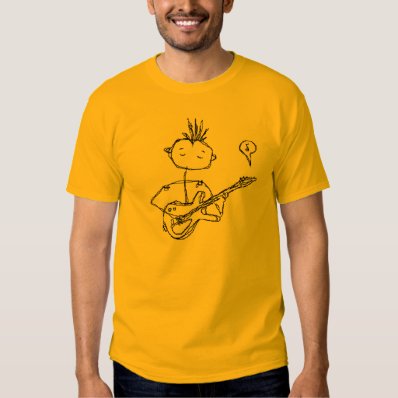 the man and his guitar t shirt