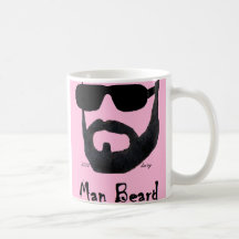 The Man Beard Cup by da'vy Coffee Mug