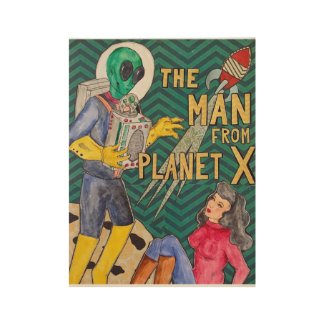 The Man from Planet X Wood Poster