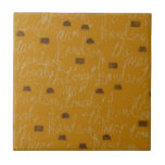 THE MAN HANDSOME DAD FATHER GUY TOUGH BROWNS GOLD tiles
