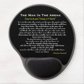 The Man In The Arena Gel Mousepad