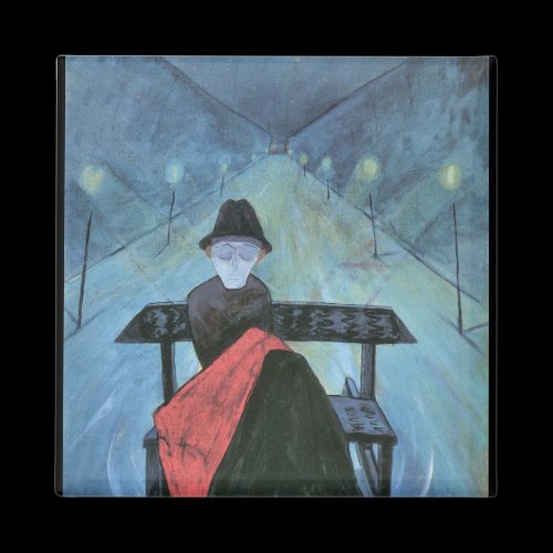 The man in the carriage II by Walter Gramatte Fridge Magnet