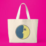 The Man in The Moon Tote Bags