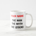 The man myth legend mug for 60th Birthday men