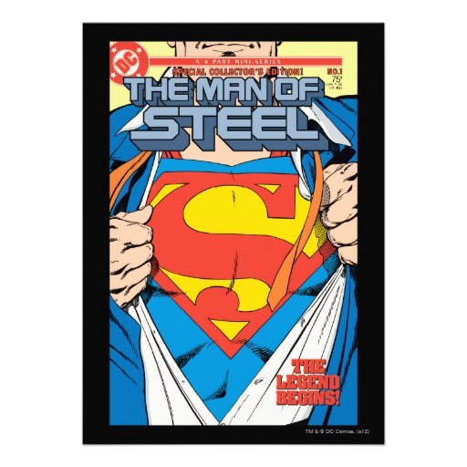 The Man of Steel #1 Collector's Edition Invitation
