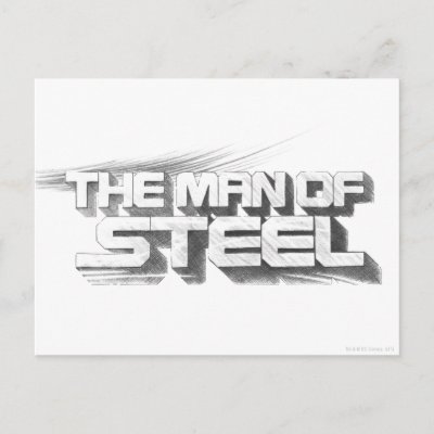The Man of Steel Drawing postcards