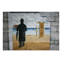 The Man on the Wall Art Photo