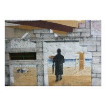 The Man on the Wall Photographic Print