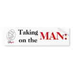 The Man!  Sticker bumper stickers