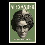 The Man Who Knows Poster - Green posters