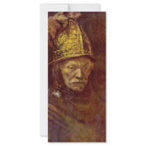 The Man With The Golden Helmet. Rack Card Design