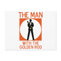 The Man With The Golden Rod Postcards