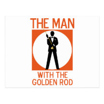 The Man With The Golden Rod Postcards