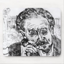 The Man with the Pipe Mouse Pad