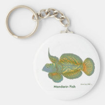 The Mandarin Dragonet Fish Keychains