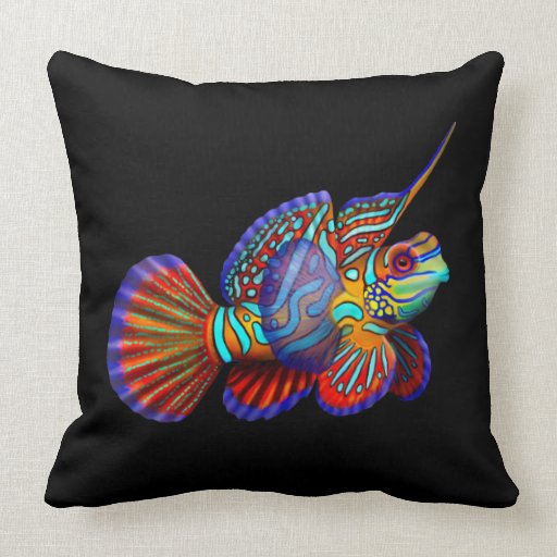 The Mandarin Goby Dragonet Fish Pillow