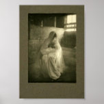 The Manger, Vintage c. 1900 Print