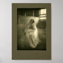 The Manger, Vintage c. 1900 Print