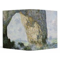 The Manneporte by Claude Monet 3 Ring Binder
