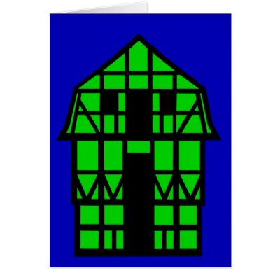 The Mansard House Greeting Card by lonvig