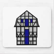 The Mansard House - grey Mouse Pad