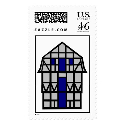 The Mansard House - Grey Stamp by lonvig