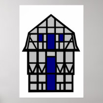 The Mansard House - grey Posters