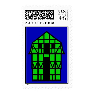 The Mansard House Postage Stamps by lonvig