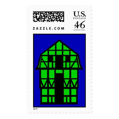 The Mansard House Postage Stamps by lonvig