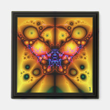 The Many Eyes of Izzaac V 1  Square Magnet
