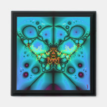 The Many Eyes of Izzaac V 2  Square Magnet