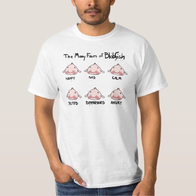 The Many Faces of Blobfish Tee Shirt