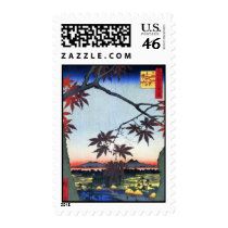The Maple Trees – Ando Hiroshige Stamps