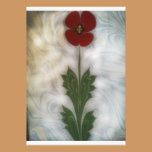 The marbling of art poppy  Invitation card invitations