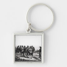 The March of Miles Standish Key Chains